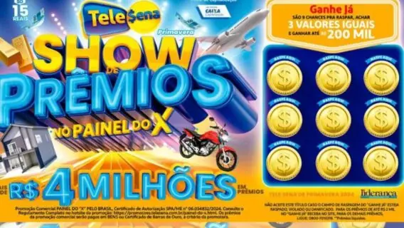 Resultado da Tele Sena de Primavera 2024: 4º sorteio e ganhadores (29/9)