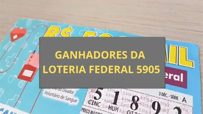 Resultado da Loteria Federal 5905 de sábado (28/09/2024)