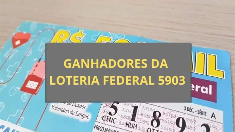 Resultado da Loteria Federal 5903 de sábado (21/09/2024)