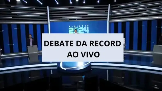 Horário do debate da Record para Prefeitura SP: onde assistir ao vivo hoje (19/10)