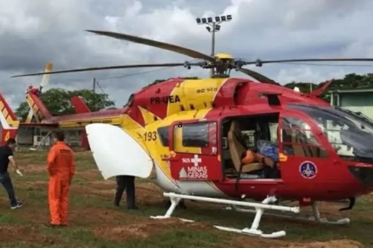 Helicóptero cai em Ouro Preto