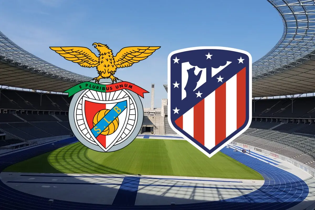 imagem do jogo do Benfica x Atlético de Madrid