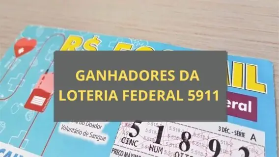 Resultado da Loteria Federal 5911 de sábado (19/10/2024)