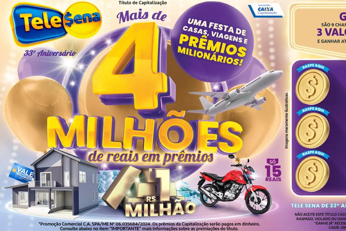 resultado da Tele Sena de 33º aniversário