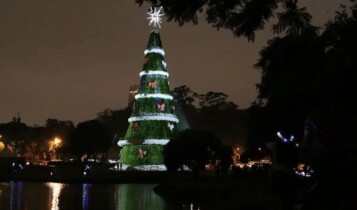 árvore de Natal no Ibirapuera