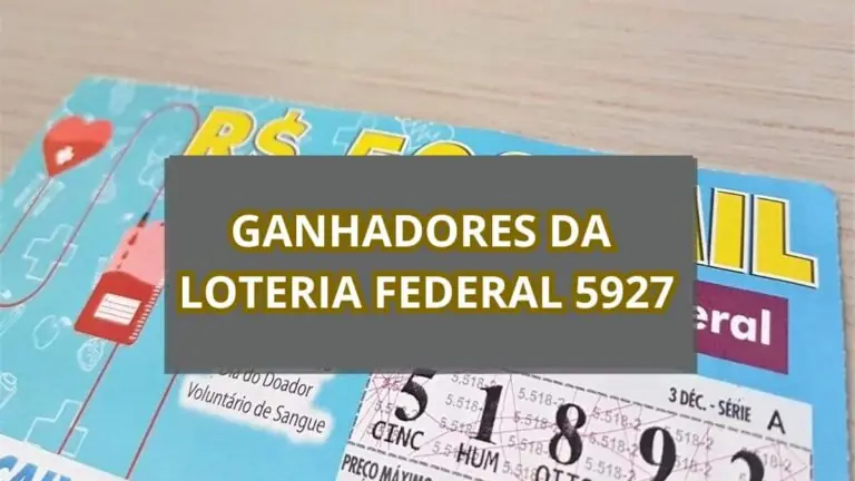 Resultado da Loteria Federal 5927 de sábado (14/12/24)