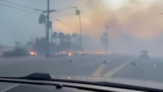 O que causou o incêndio na Califórnia?