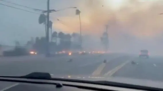 O que causou o incêndio na Califórnia?