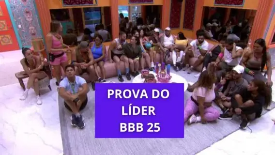 Quem ganhou a Prova do Líder BBB 25: veja quem assumiu a nova liderança (13/2)