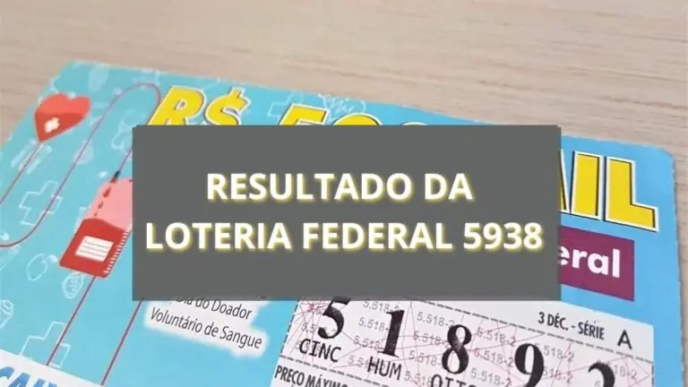 Saiu: resultado da Loteria Federal 5938 de hoje e ganhadores (01/02/25)