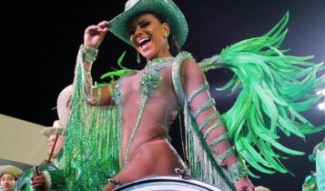 Rainha de bateria da Mancha Verde, Viviane Araujo desfila hoje