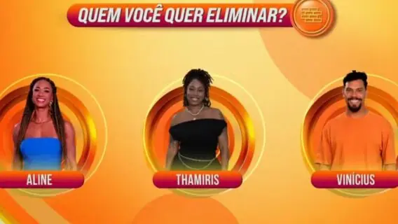 Como votar no BBB 25 para eliminar Thamiris, Aline ou Vinícius