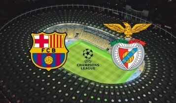 jogo Barcelona e Benfica