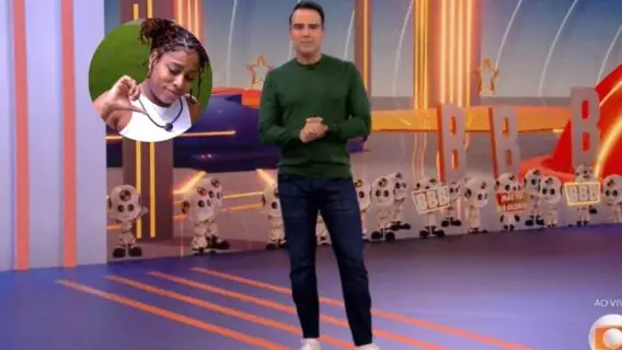 Discurso de Tadeu Schmidt na eliminação de Thamiris no BBB 25