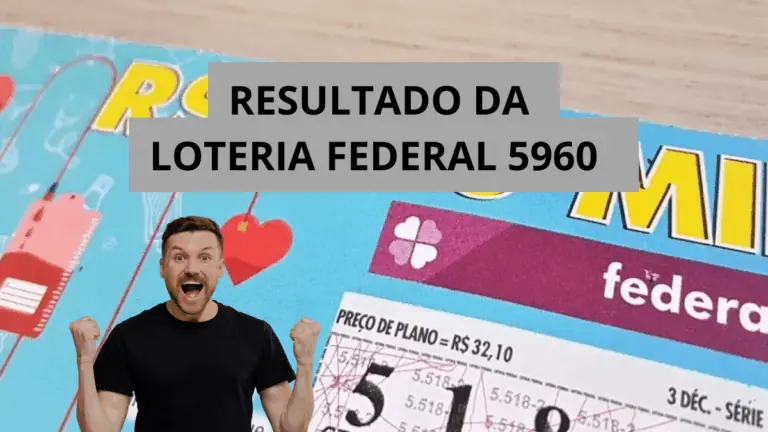 SAIU Resultado da Loteria Federal 5960 de sábado (26/04/25)