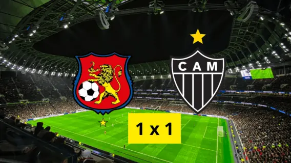 Com gol contra, Galo empata com o Caracas na Sul-Americana