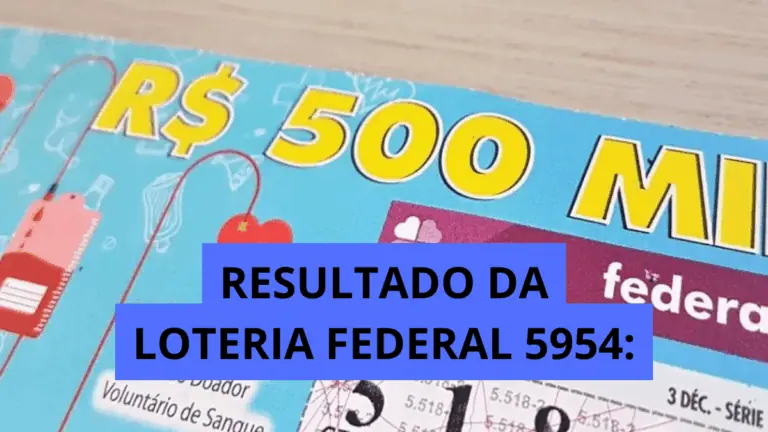 Loteria Federal 5954: bilhete do Acre ganha prêmio de R$ 500 mil