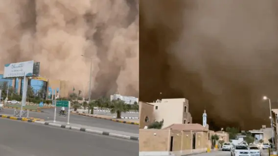 VÍDEO: tempestade de areia engole cidade na Arábia Saudita