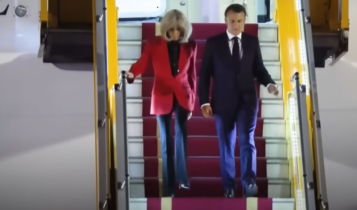 Macron e sua esposa
