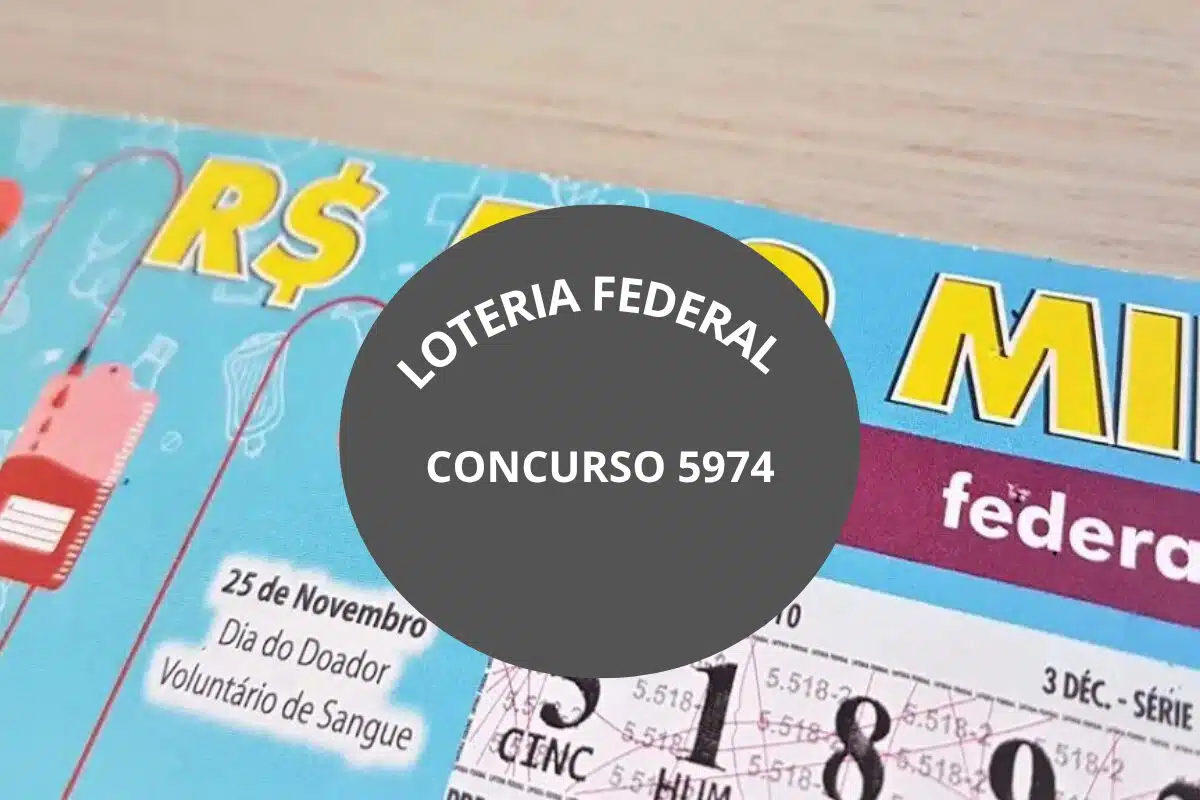 resultado da Loteria Federal hoje 5974 de sábado