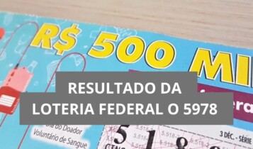 Resultado da Loteria Federal hoje 5978