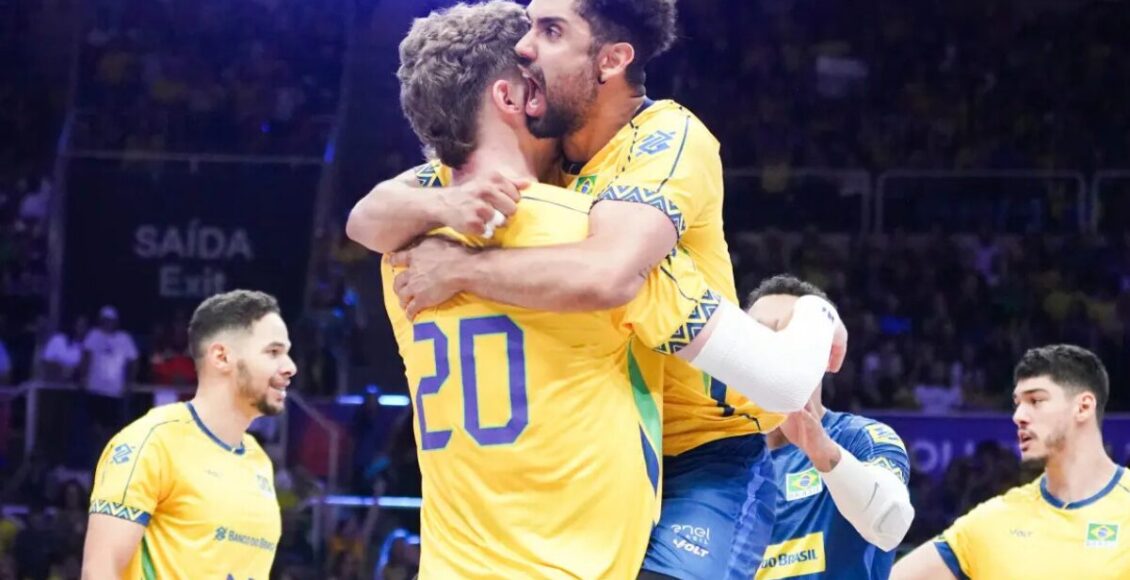 Brasil de vôlei masculino hoje