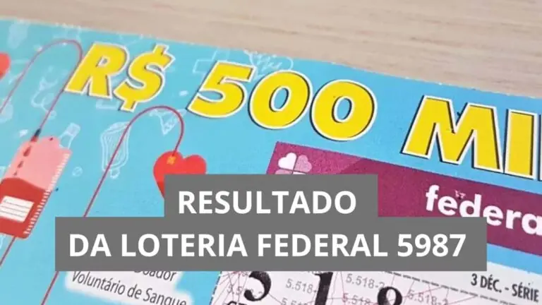 Confira o resultado da Loteria Federal hoje 5987 de quarta (30/07/25)