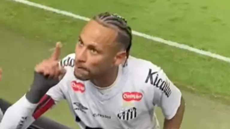 Neymar discute com torcedor em jogo do Santos após derrota
