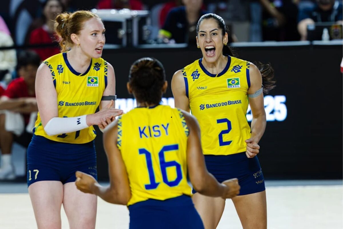 Próximo jogo do Brasil ⁠no Mundial de vôlei está marcado