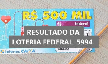 Resultado da Loteria Federal hoje 5994