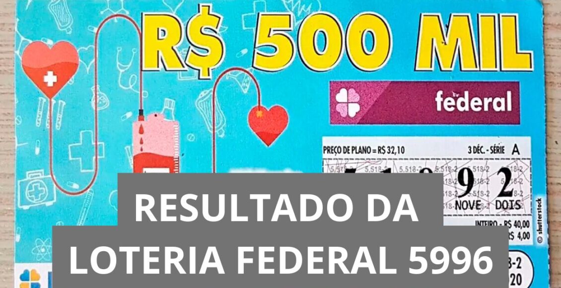 Resultado da Loteria Federal 5996