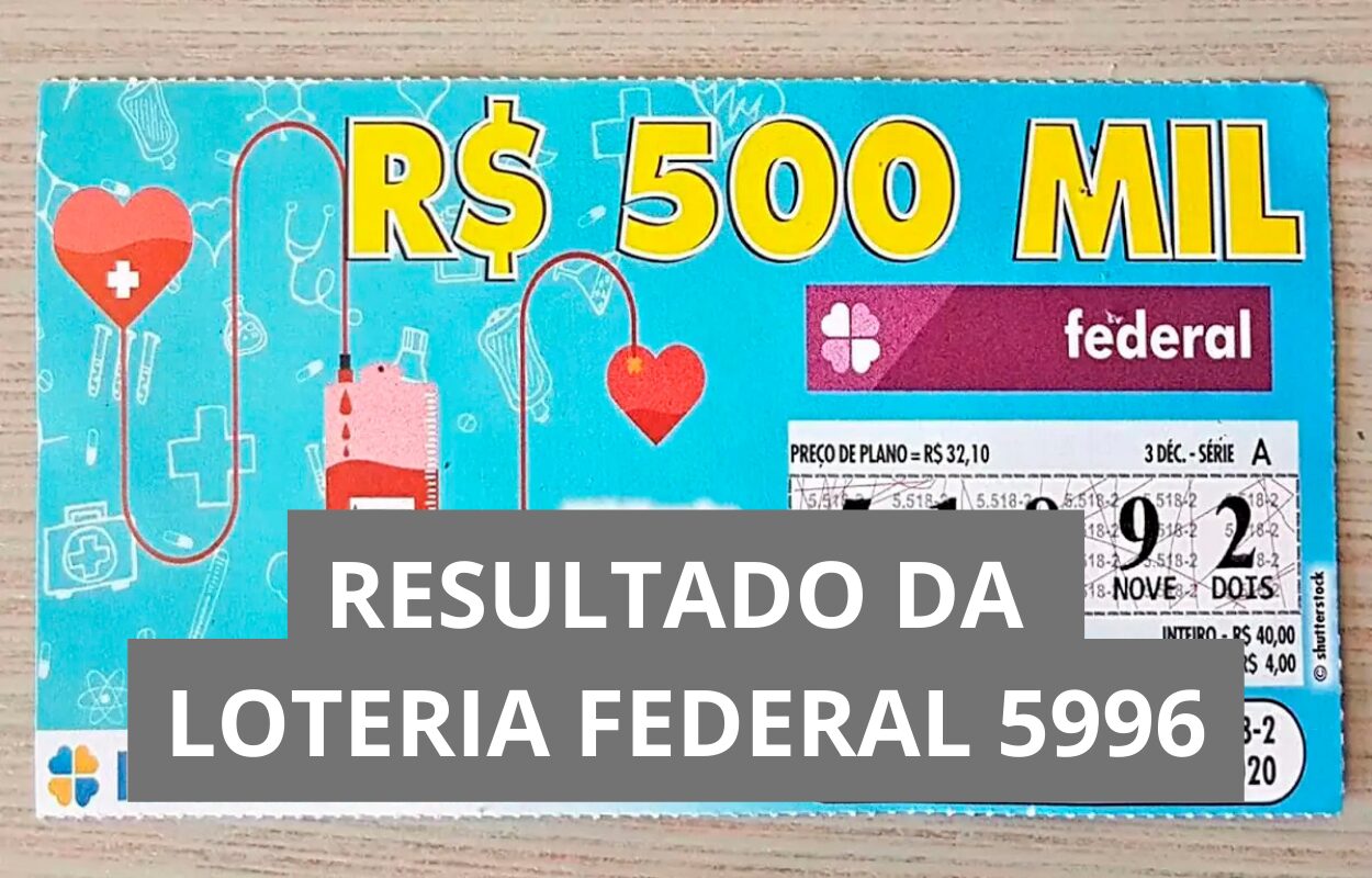 Resultado da Loteria Federal 5996