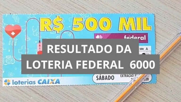 Resultado da Loteria Federal hoje 6000 de sábado (13/09/25)