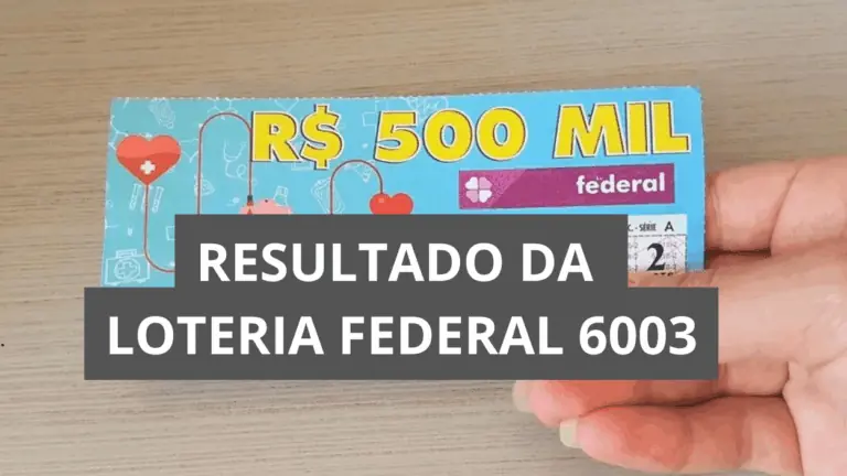 Resultado da Loteria Federal hoje 6003 de quarta (24/09/25)