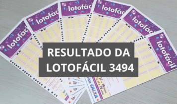 Resultado da Lotofácil de hoje concurso 3494