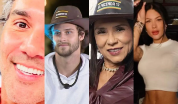 Fernando, Yoná, Rayane e Matheus roça a fazenda