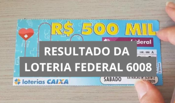 Resultado da Loteria Federal hoje 6008