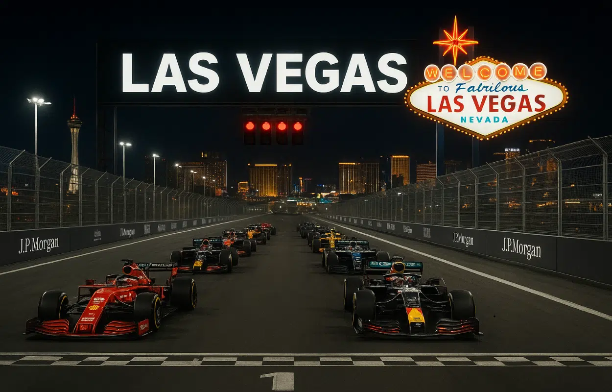 Grid de largada da Fórmula 1 do Las Vegas