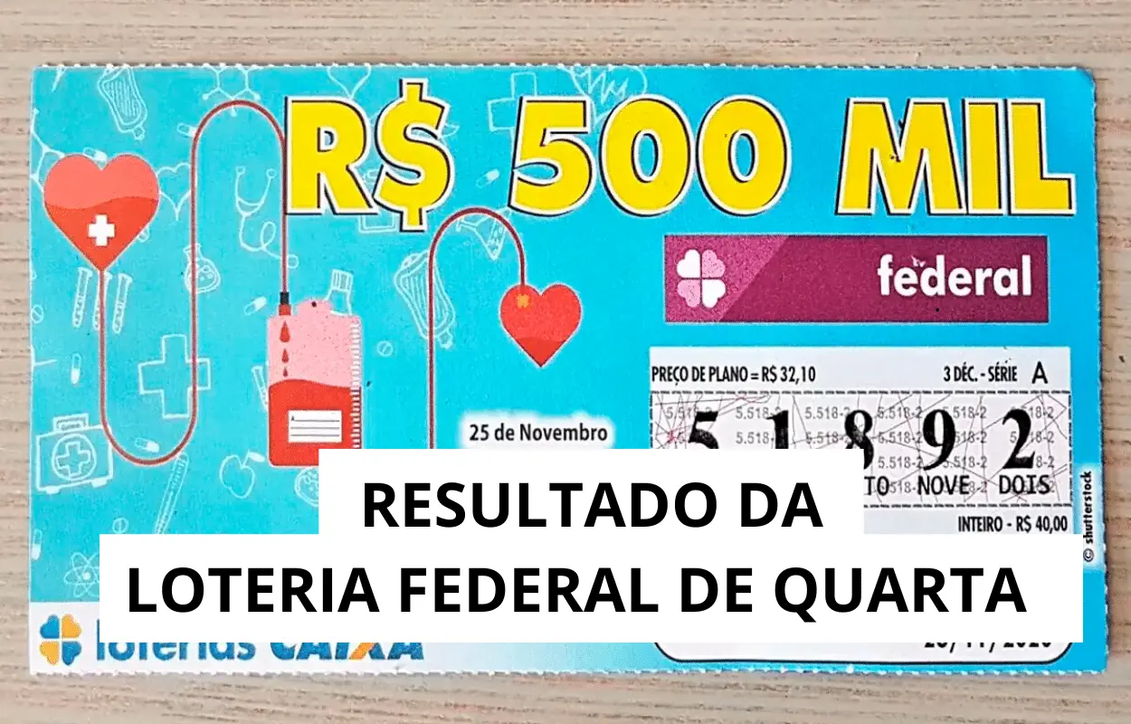 Que horas é o sorteio do resultado da Loteria Federal 6019