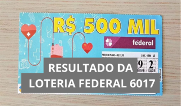 Resultado da Loteria Federal hoje 6017