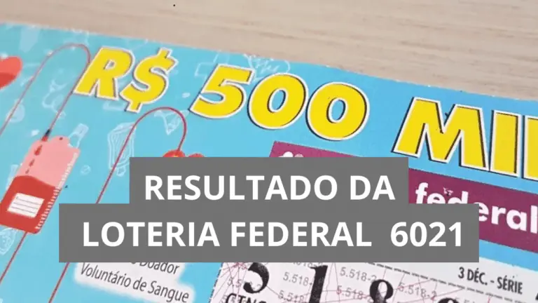 Resultado da Loteria Federal hoje 6021 de quarta (26/11/25)