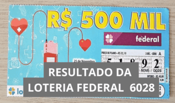 Resultado da Loteria Federal hoje 6028