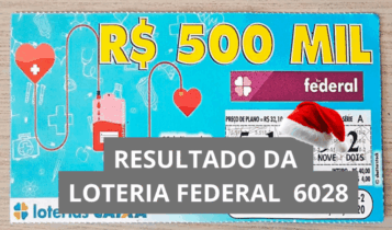 Resultado da Loteria Federal hoje 6029