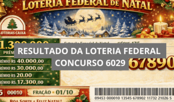 Resultado da Loteria Federal hoje 6029