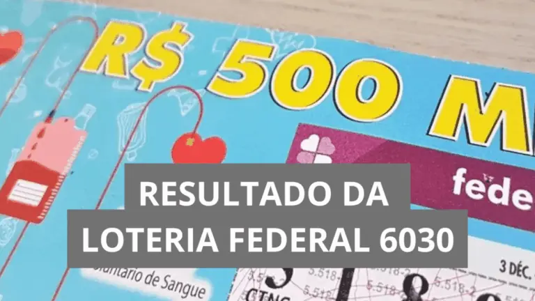 Resultado da Loteria Federal hoje 6030 de sábado (03/01/26)