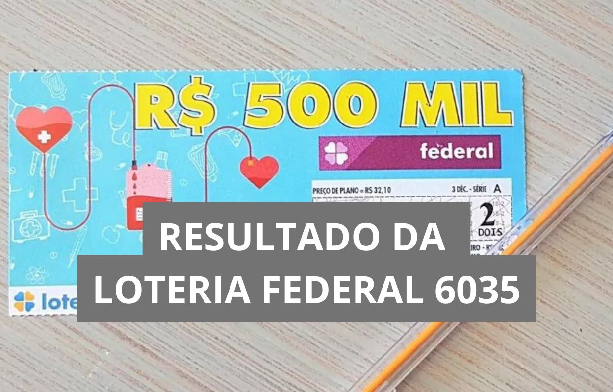 DCI Resultado da Loteria Federal hoje 6035 de quarta (21/01/26)