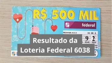 Resultado da Loteria Federal hoje 6038 de sábado (31/01/26)