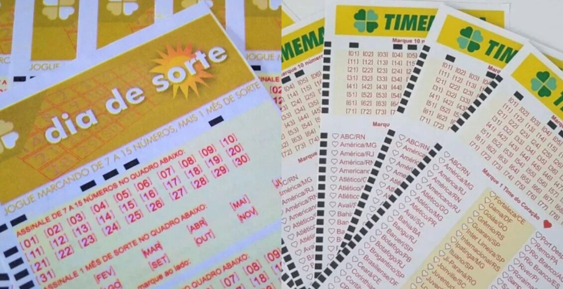 Resultado da Timemania 2348 e Dia de Sorte 1169 de hoje