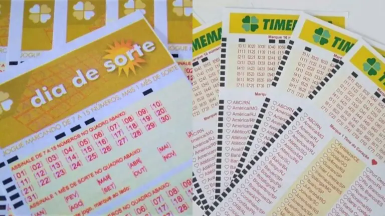 Resultado da Timemania 2348 e Dia de Sorte 1169 de hoje