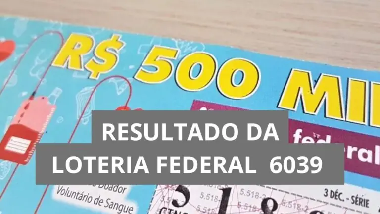 Resultado da Loteria Federal hoje 6039 de quarta (04/02/26)